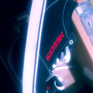 Like new Heelys youth size 6 black, red, and white